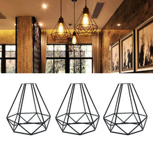 Load image into Gallery viewer, New Lampshade Only Retro Edison Metal Wire Cage Shaped Hanging Pendant Light Shade Chandelier Lamp Cover Without Bulb 1pcs