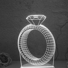 Load image into Gallery viewer, LED Lamp Creative LED Night Lights board Novelty Illusion Night Lamp lampshade 3D Illusion Table Lamp For Light Acrylic sheet