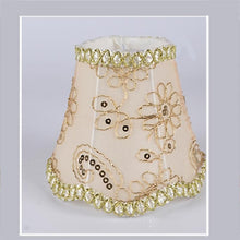 Load image into Gallery viewer, Art Deco Ripple Lamp Shades Crystal Wall Lamp Chandelier Fabric Lampshade Nordic Style Modern Lamp Cover for Home Decoration