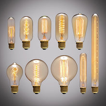 Load image into Gallery viewer, Retro Edison Light Bulb E27 220V 40W ST64 G80 G95 T10 T45 T185 A19 A60 Filament Incandescent Ampoule Bulbs Vintage Edison Lamp