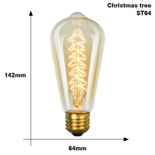 Load image into Gallery viewer, Retro Edison Light Bulb E27 220V 40W ST64 G80 G95 T10 T45 T185 A19 A60 Filament Incandescent Ampoule Bulbs Vintage Edison Lamp