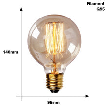 Load image into Gallery viewer, Retro Edison Light Bulb E27 220V 40W ST64 G80 G95 T10 T45 T185 A19 A60 Filament Incandescent Ampoule Bulbs Vintage Edison Lamp