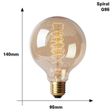 Load image into Gallery viewer, Retro Edison Light Bulb E27 220V 40W ST64 G80 G95 T10 T45 T185 A19 A60 Filament Incandescent Ampoule Bulbs Vintage Edison Lamp